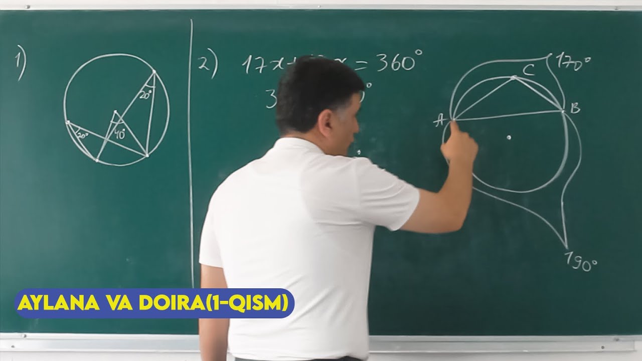 114. AYLANA VA DOIRA (1-qism). Yangi to'plam.