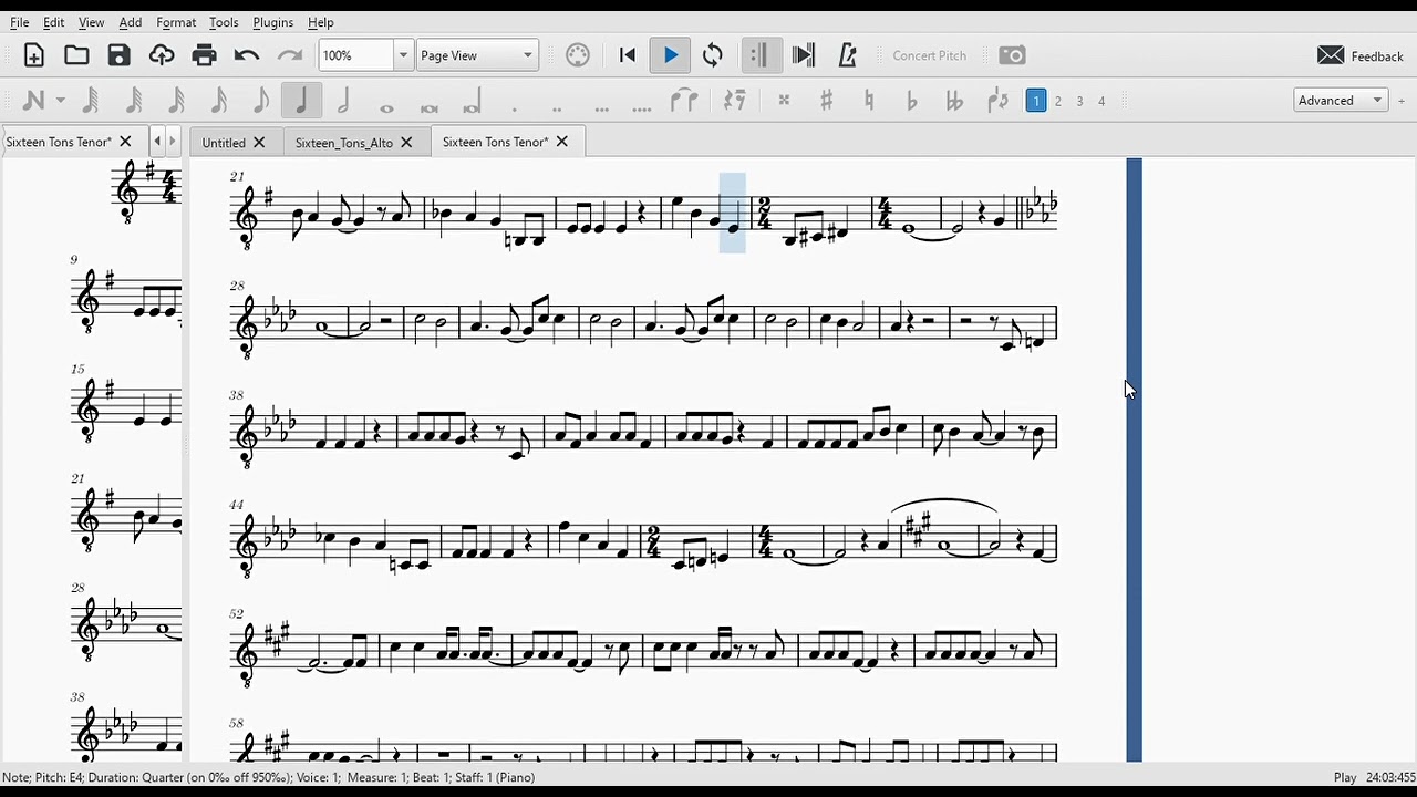 Sixteen Tons Tenor