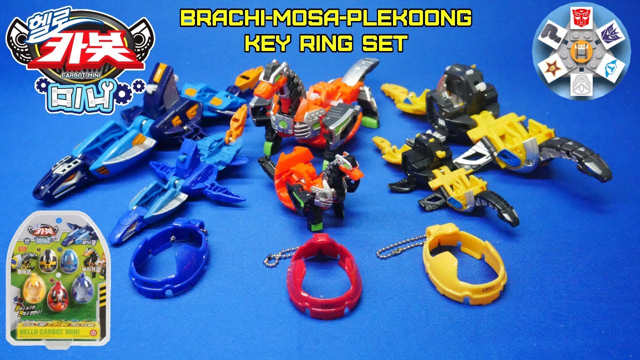Hello Carbot Mini Koong Key Ring Set  - Brachikoong, Mosakoong, Plekoong, (Wave 3)