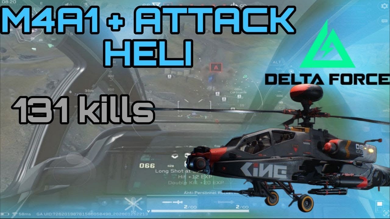 ATTACK HELI AND M4 shreds in ascension | 131 KILLS | DELTA FORCE MOBILE 