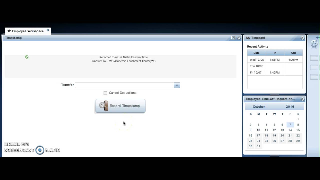 How to Clock in Using Kronos.