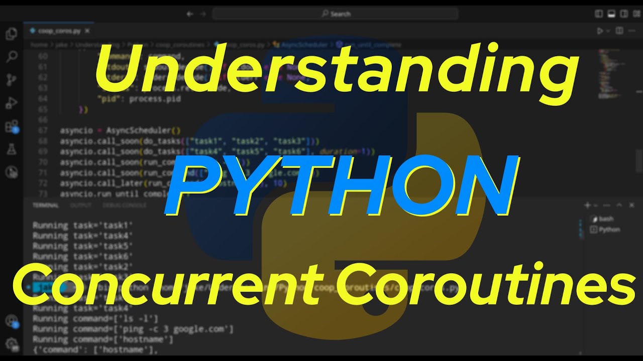 Понимание Python: параллельные сопрограммы