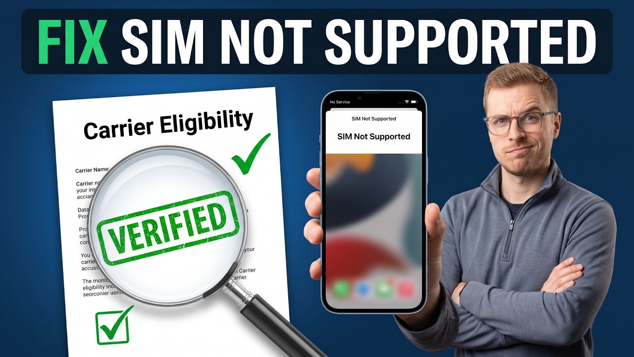 How to Unlock Carrier Locked iPhone or Android FAST! (Fix SIM Not Supported)