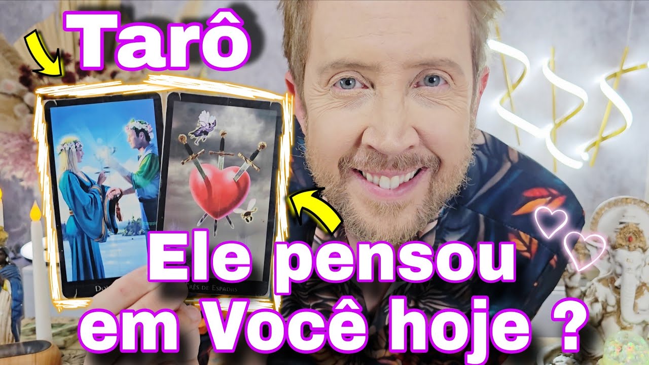ELE PENSOU EM VOCÊ HOJE ? O QUE PENSOU ? Tarô de hoje,rei do oráculo hoje,bubatarohoje,elepensaemmim