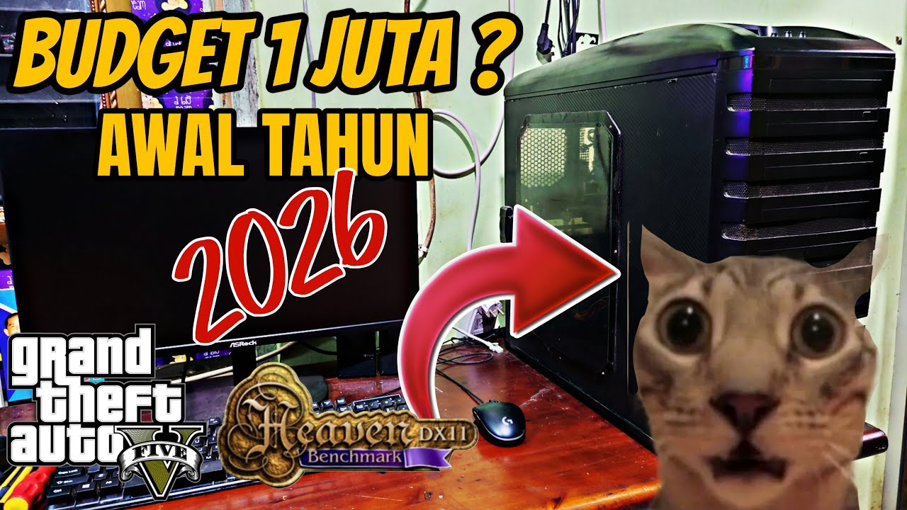 RAKIT PC KERE HORE MODAL 1 JUTA BISA APA ? RAKITAN PC AWAL TAHUN 2026