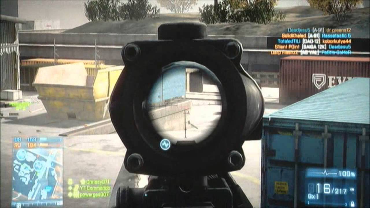 Battlefield 3: M16A4 Gameplay
