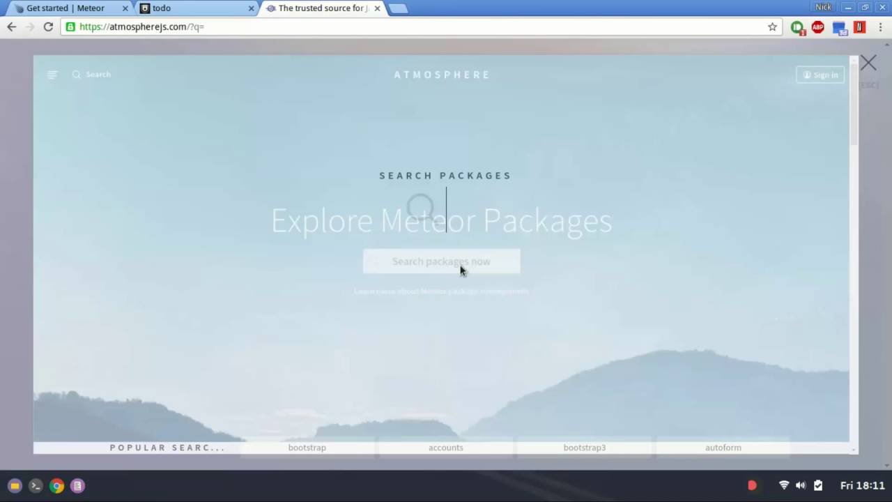 Meteor.js Installation/Setup & Where to Find Packages (1/7)