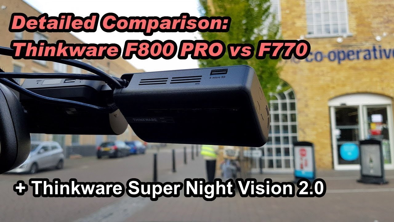 Thinkware F800 PRO vs F770 (IMX291 vs IMX122) + Thinkware Super Night Vision Test