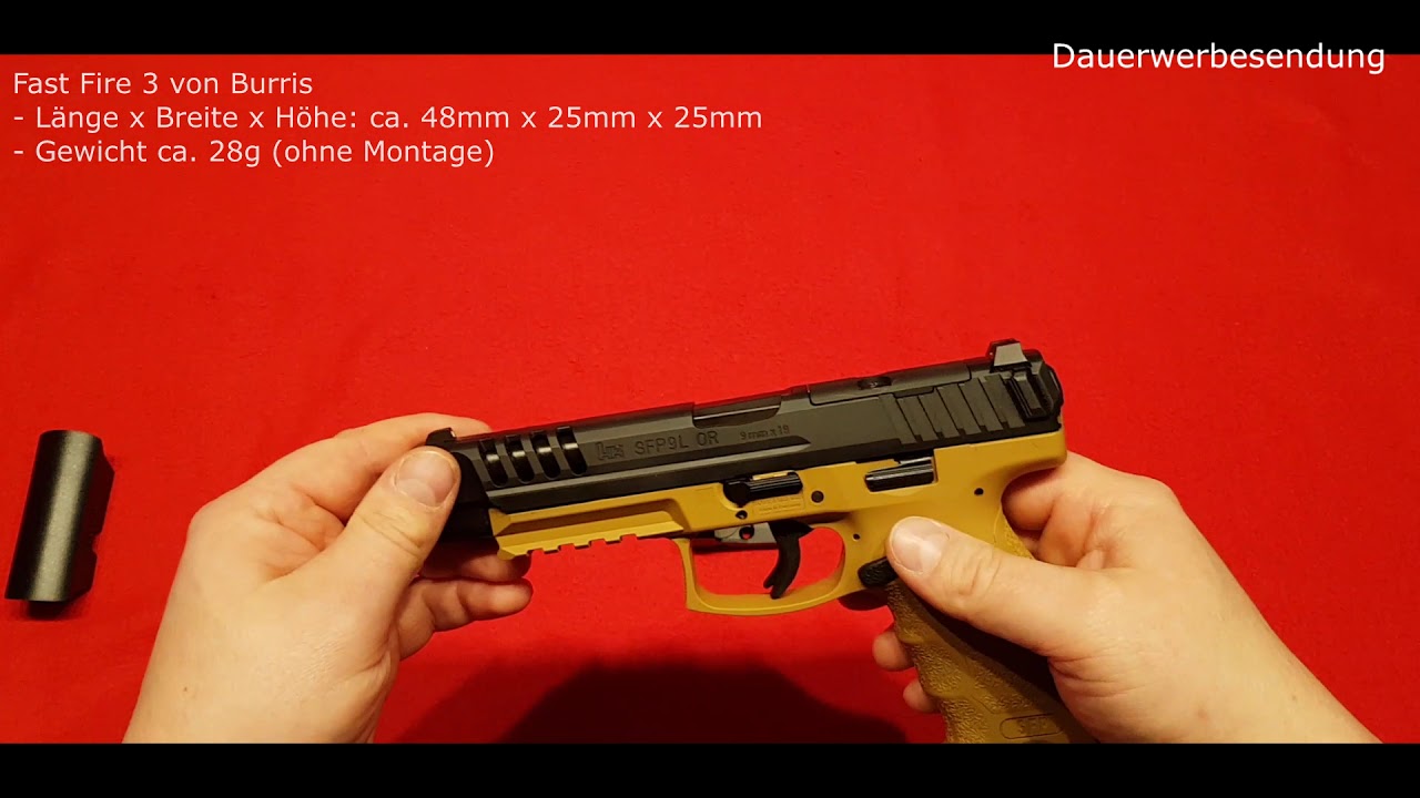 Vorstellung und Montage Burris Fast Fire III auf einer HK SFP 9L OR