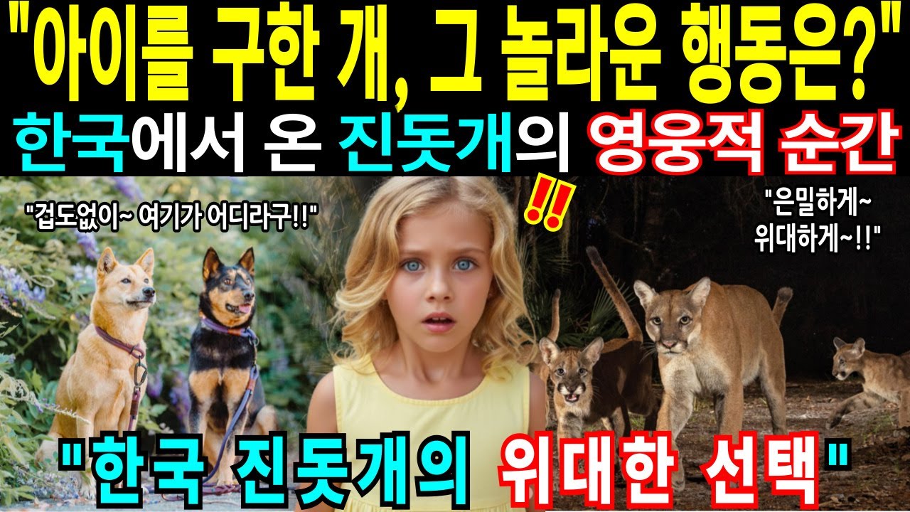 [해외감동사연]“아이를 구한 개, 모두가 놀랐다” 이 개의 국적은 한국입니다