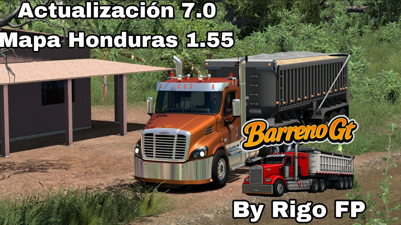 Descubriendo la Actualización del MAPA de HONDURAS 🚚🇭🇳🇬🇹 | American Truck Simulator1.55 bay @RigoFP 