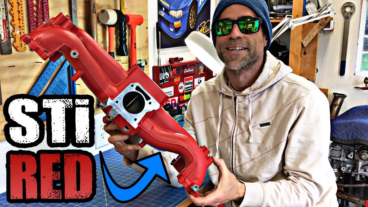 STi Red Wrinkle Coat for ANY Intake Manifold