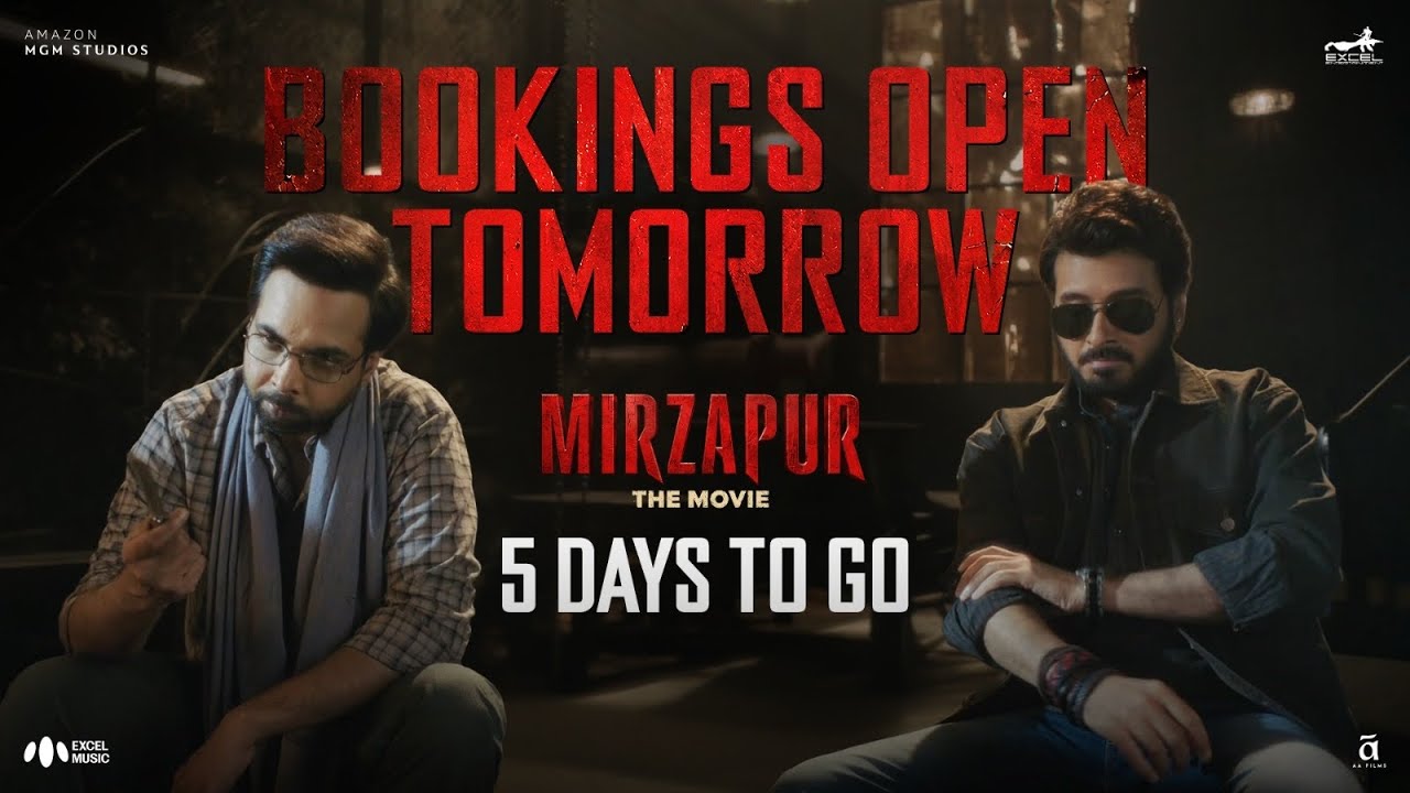 Mirzapur The Movie | Bookings Open Tomorrow | Divyenndu | Abhishek Banerjee | In Cinemas 4th Sep