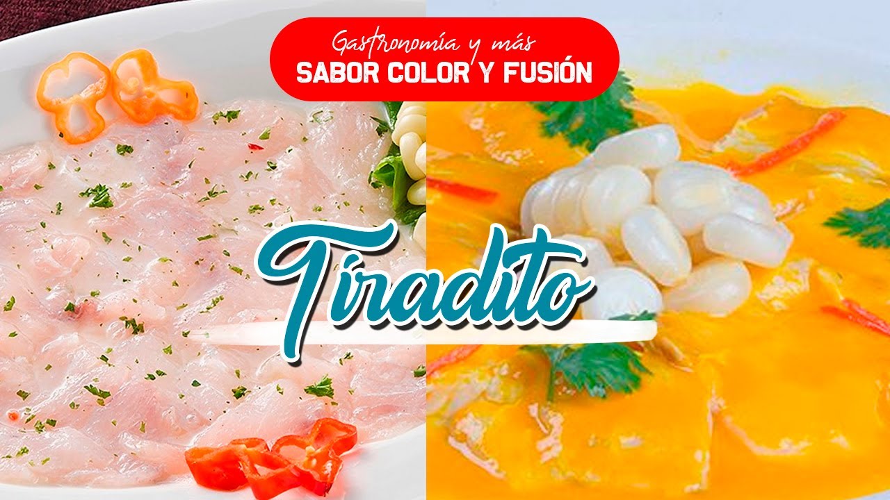 Tiradito  de pescado clasico y en salsa (Comida Peruana)