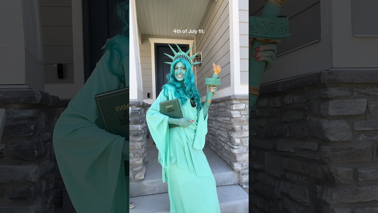 4th of July fit check! 🇺🇸 #4thofjuly #ootd #statueofliberty