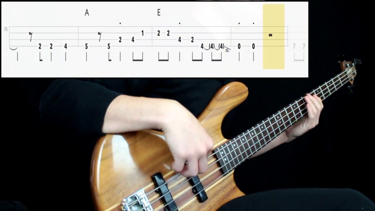 America - Sister Golden Hair (Bass Cover) (Play Along Tabs In Video)