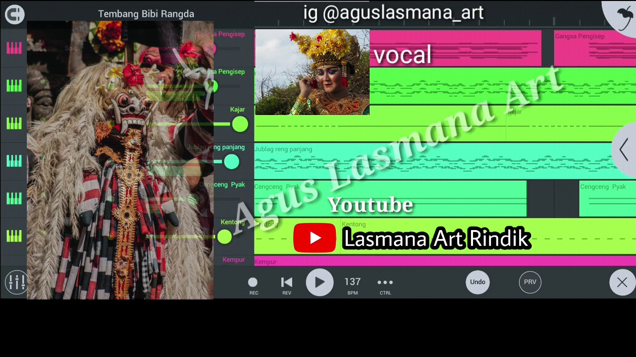 Tembang bibi rangda versi vocal (Cover) aransemen gambelan durasi panjang