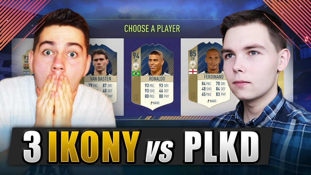 DRAFT Z 3 IKONAMI VS PLKD | WIELKI ZAKŁAD O FRYZURĘ RONALDO! | FIFA 18