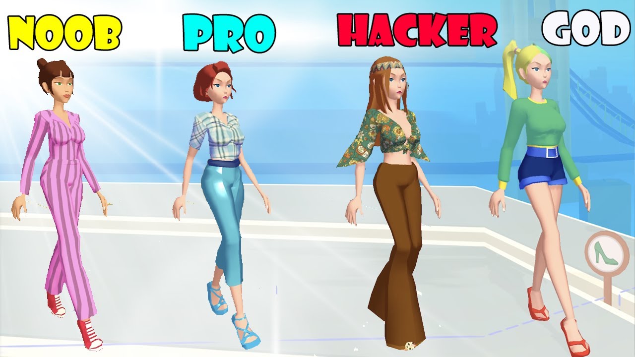 NOOB vs PRO vs HACKER vs GOD - Fashion Battle -Walk like a fashion icon mode