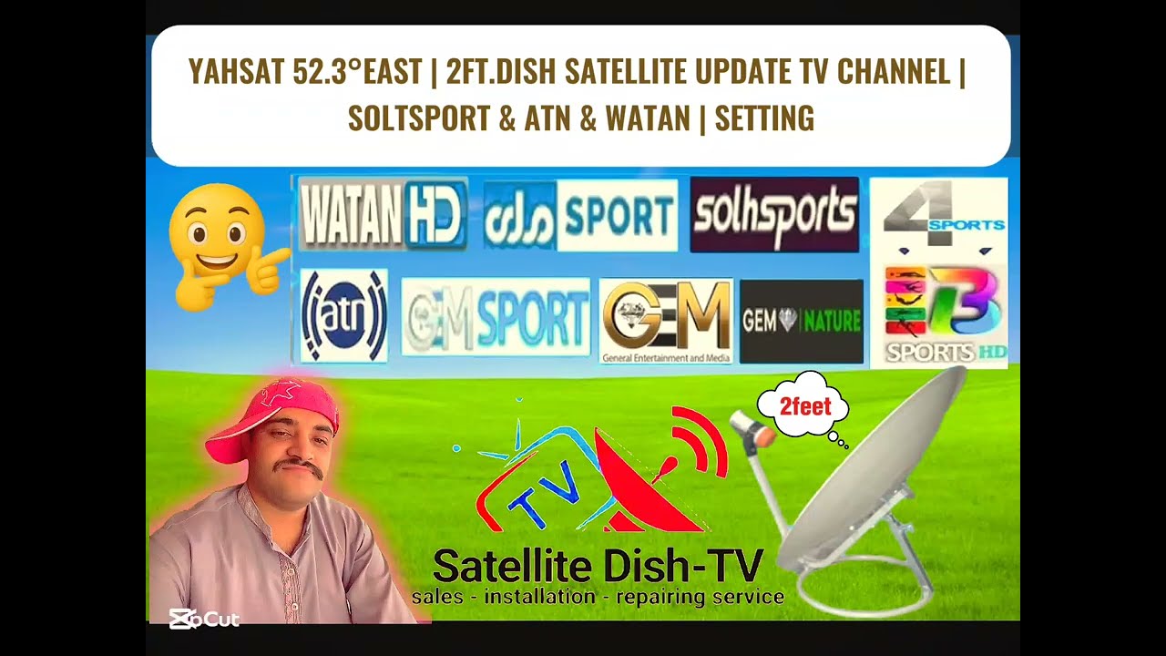 Yahsat 52.3°East  Dish | Update Satellite TV Channels | Sothsports & ATN & Watan & Gem Entertainment