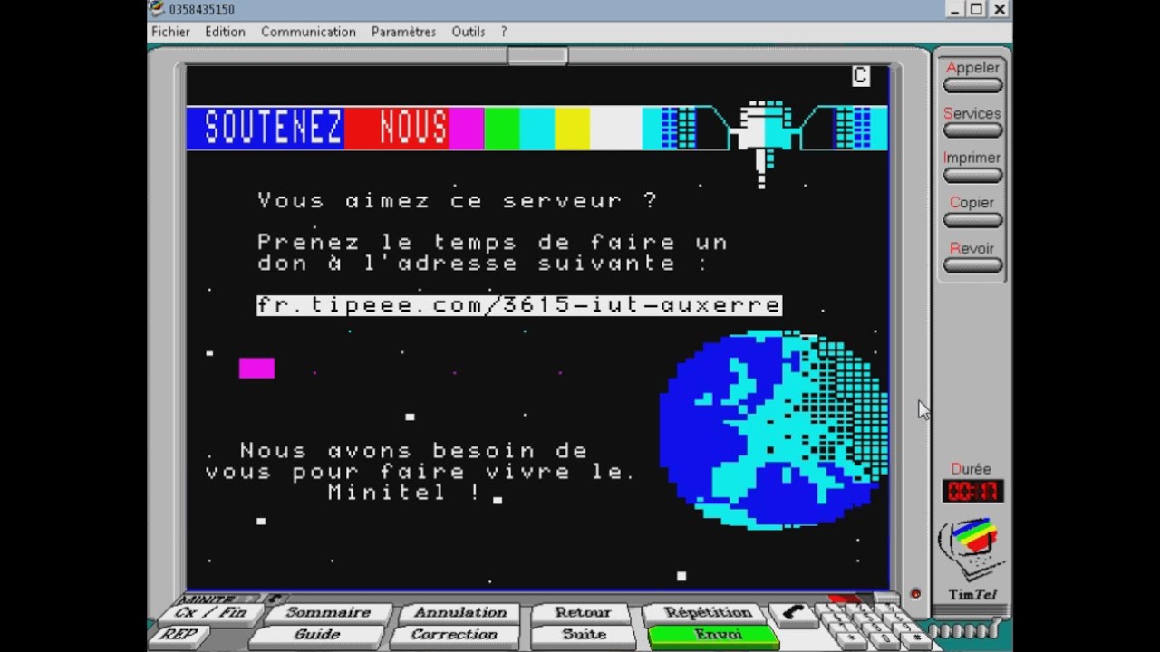 Chat GPT sur Minitel en 2024  - 3615 IUT Auxerre