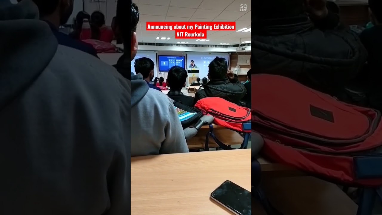 Announcing about my Painting Exhibition in Classroom at NIT Rourkela.#Vlog .#NIT/IIT Motivation.