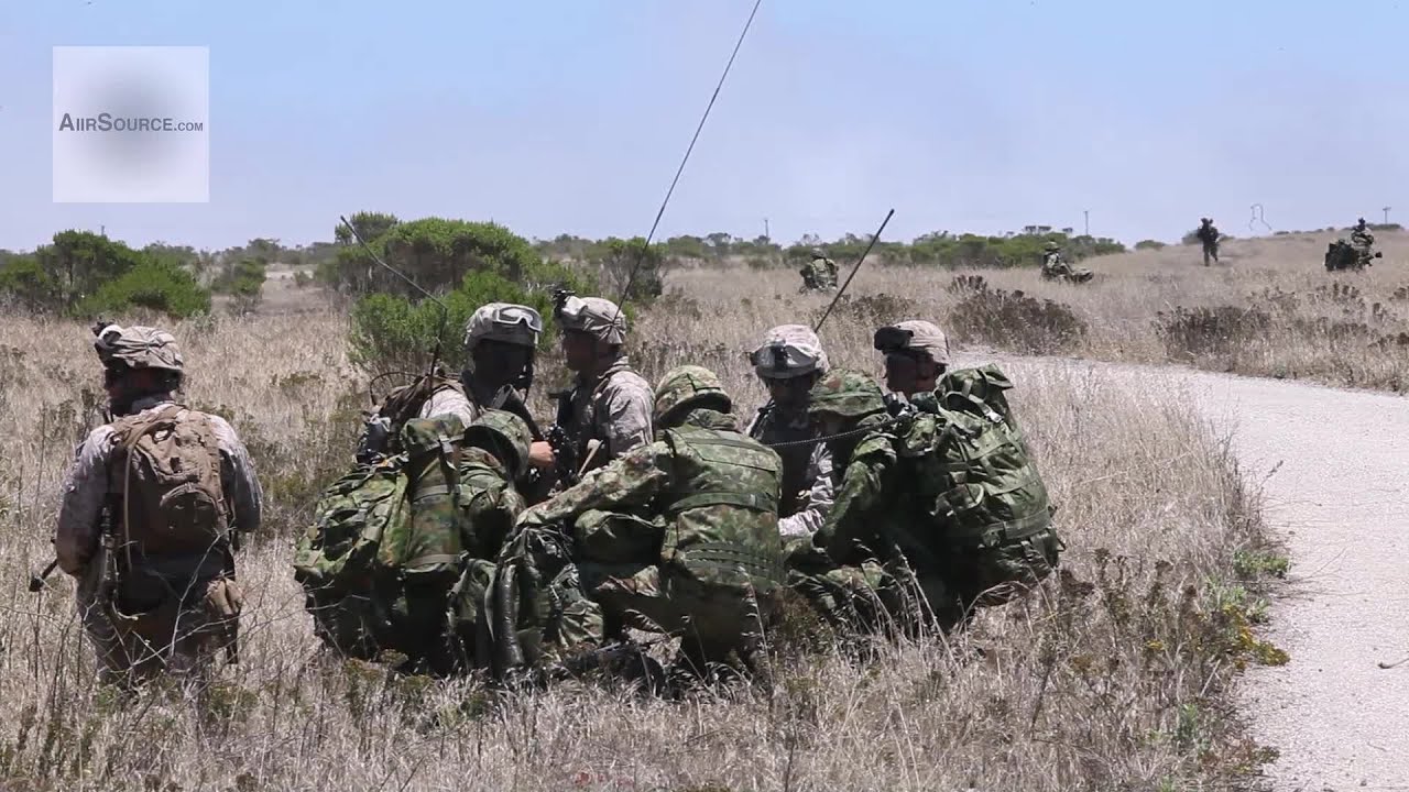 Japanese Self-Defense Forces Work Alongside U.S. Marines in Exercise