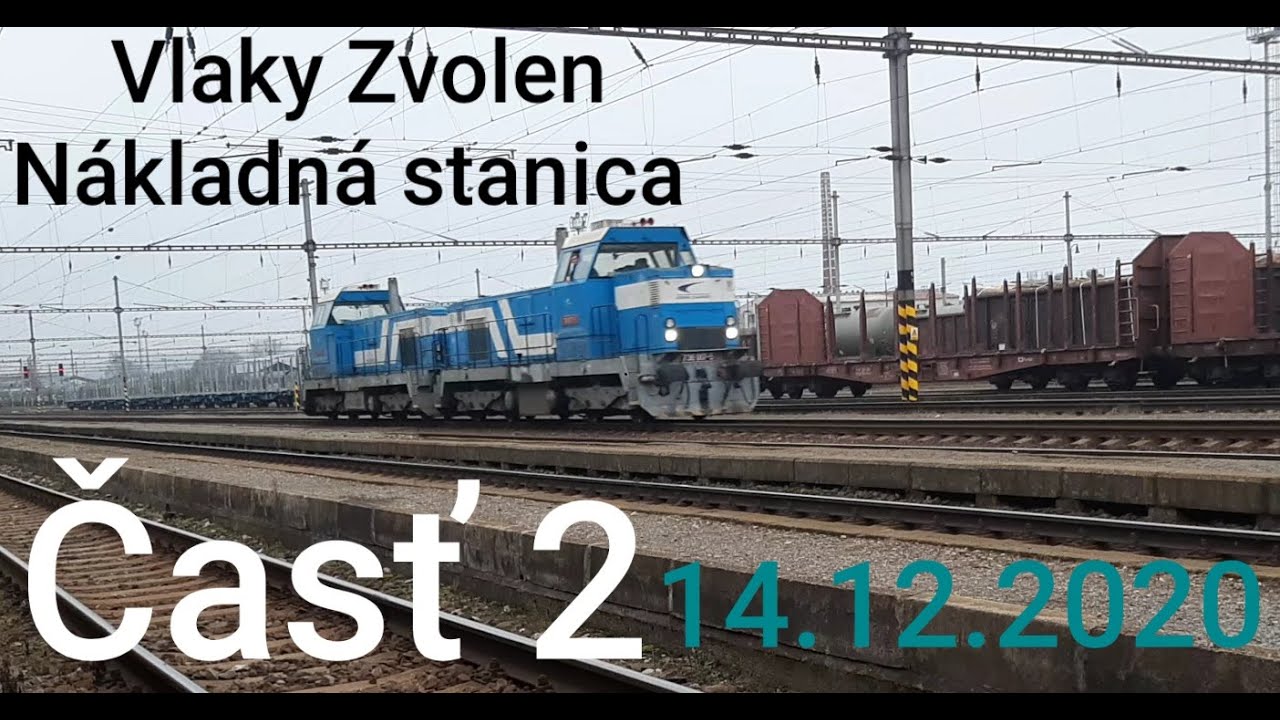 Vlaky Zvolen nákladná stanica (14.12.2020)
