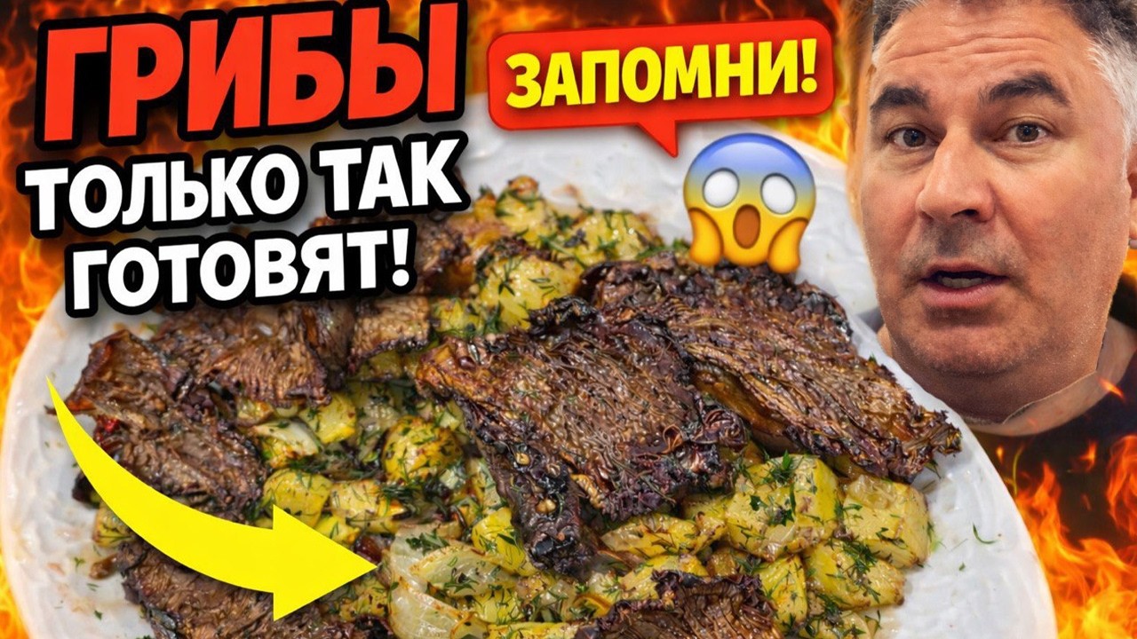 ГРИБЫ ТОЛЬКО ТАК ГОТОВЯТ! СТАЛИ ПОХОЖИ НА МЯСО #рецепты ОТ ПАПА ЮСУФ