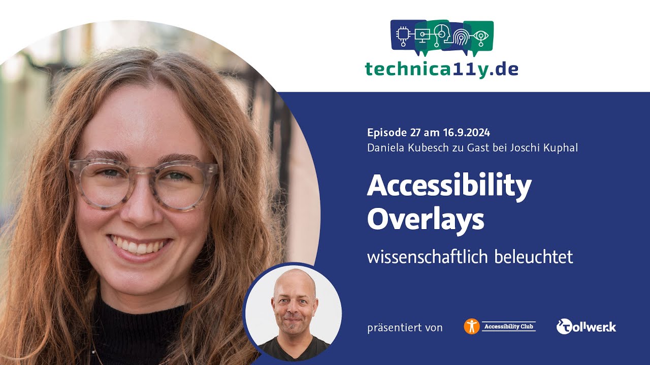 Accessibility-Overlays wissenschaftlich beleuchtet — technica11y mit Daniela Kubesch