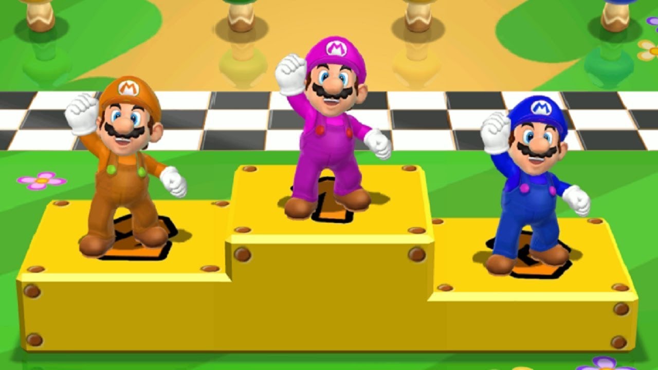 Pink Mario VS Princess Daisy Vs Princess Peach Vs Luigi  - MiniGames Mario Party 9