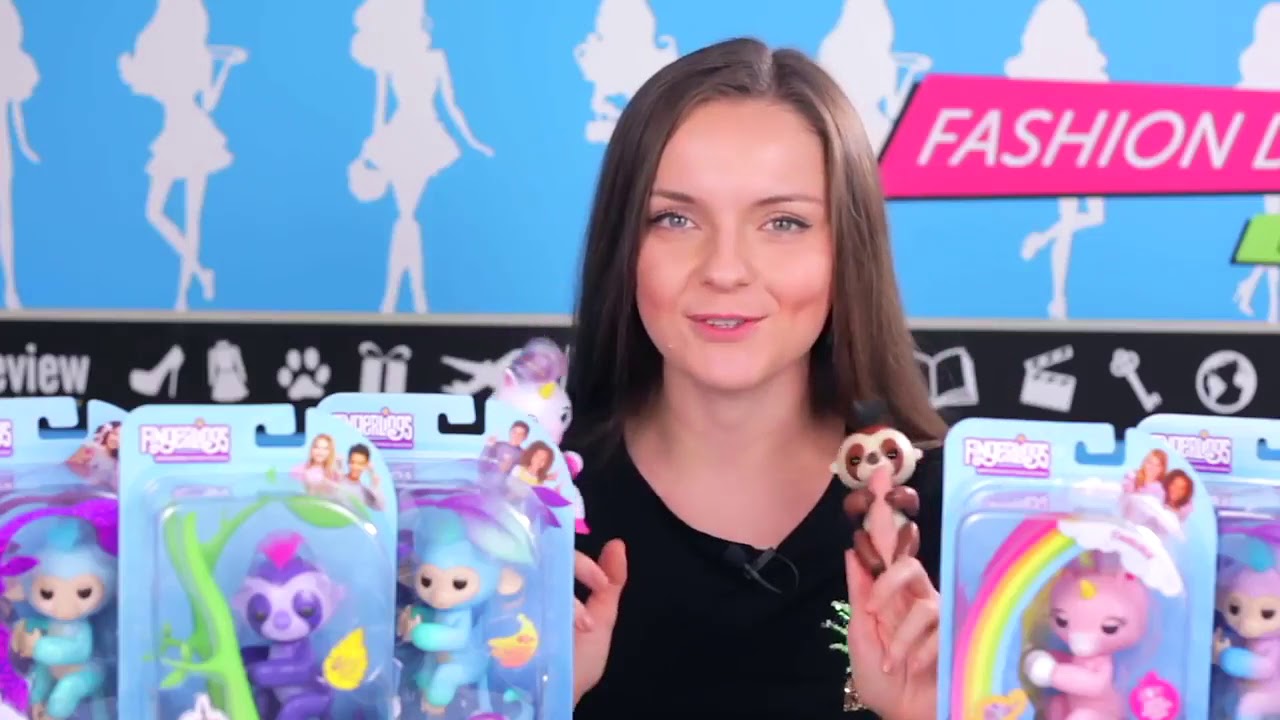 Интерактивные игрушки Обезьянки, Единороги, Ленивцы Fingerlings