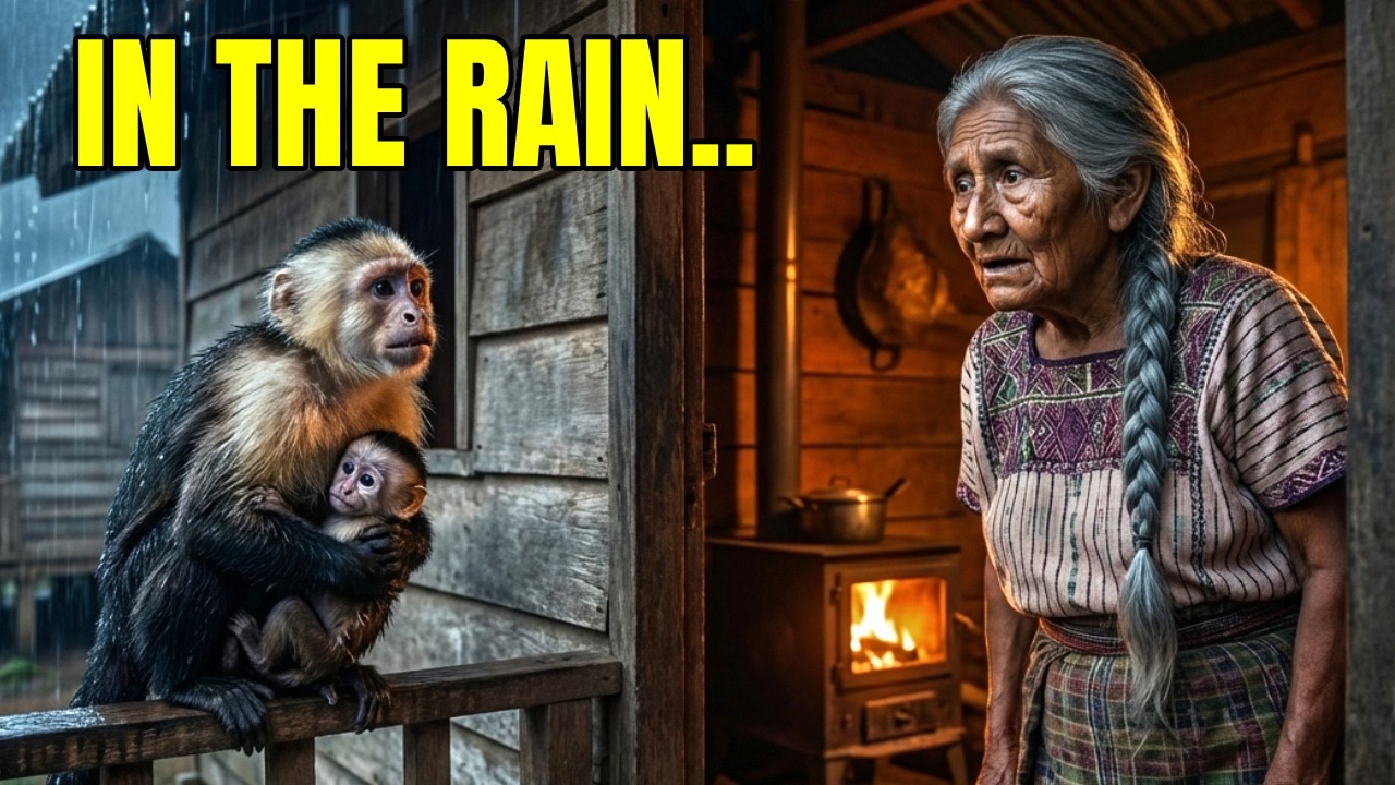 During the Worst Amazon Storm, A Wild Monkey Brought THIS to This Old Woman's Door ⛈️🐒