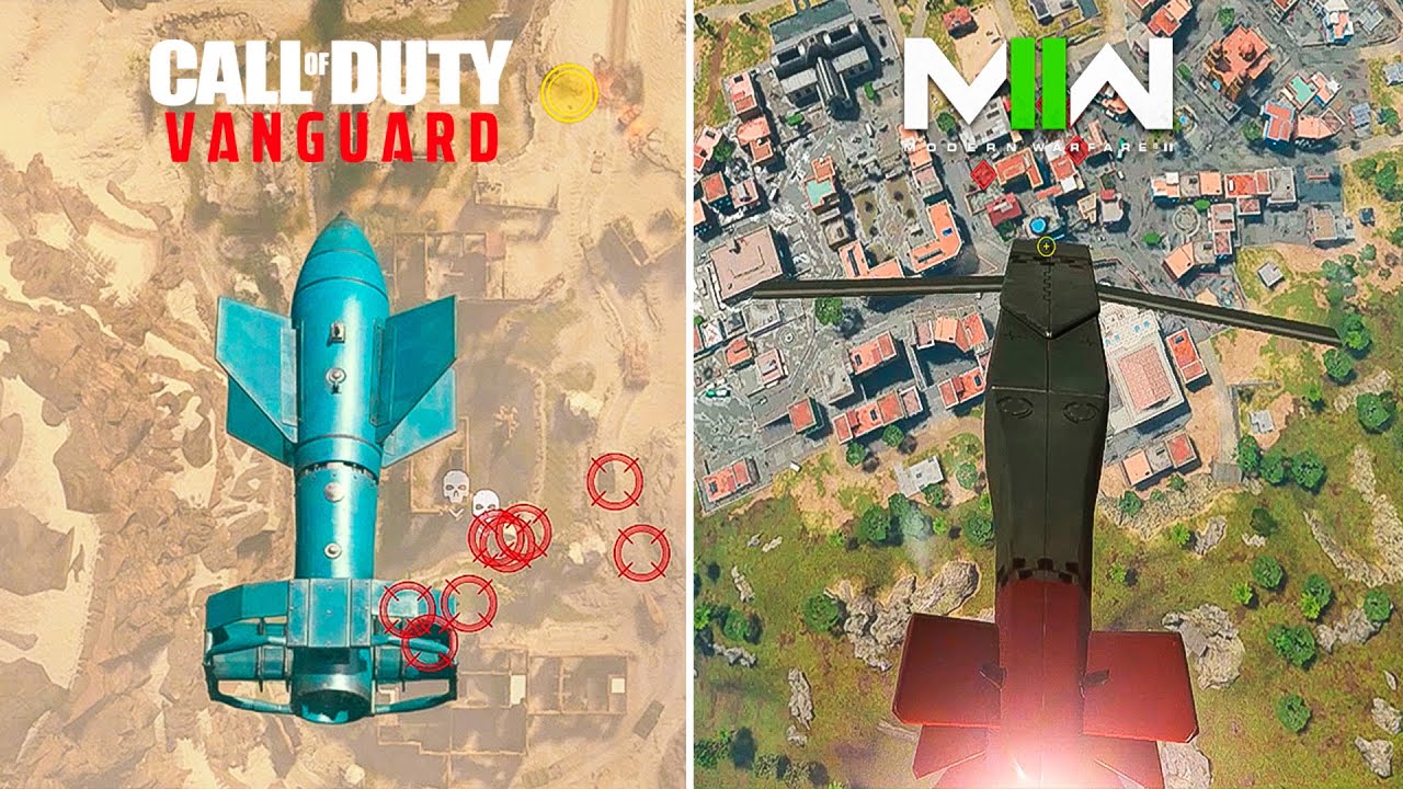 Call of Duty Modern Warfare 2 vs COD Vanguard - Killstreak Comparison