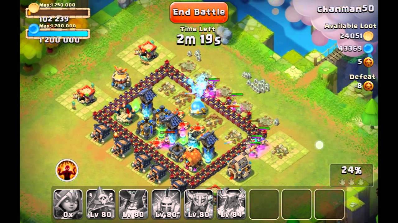 Castle Clash Raid Strategy 11: Destroying FOUR 