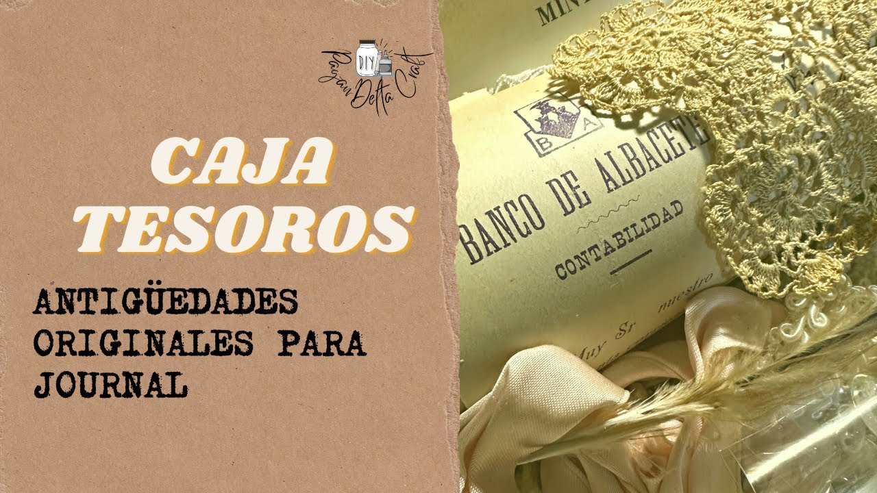 CAJA TESOROS JUNK JOURNAL #vintage #antigüedades #junkjournal