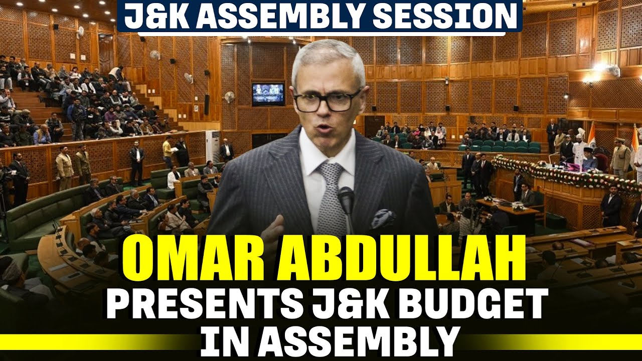 J&K Chief Minister Omar Abdullah present Budget in State Assembly I BJP I NC I PDP I Kashmir