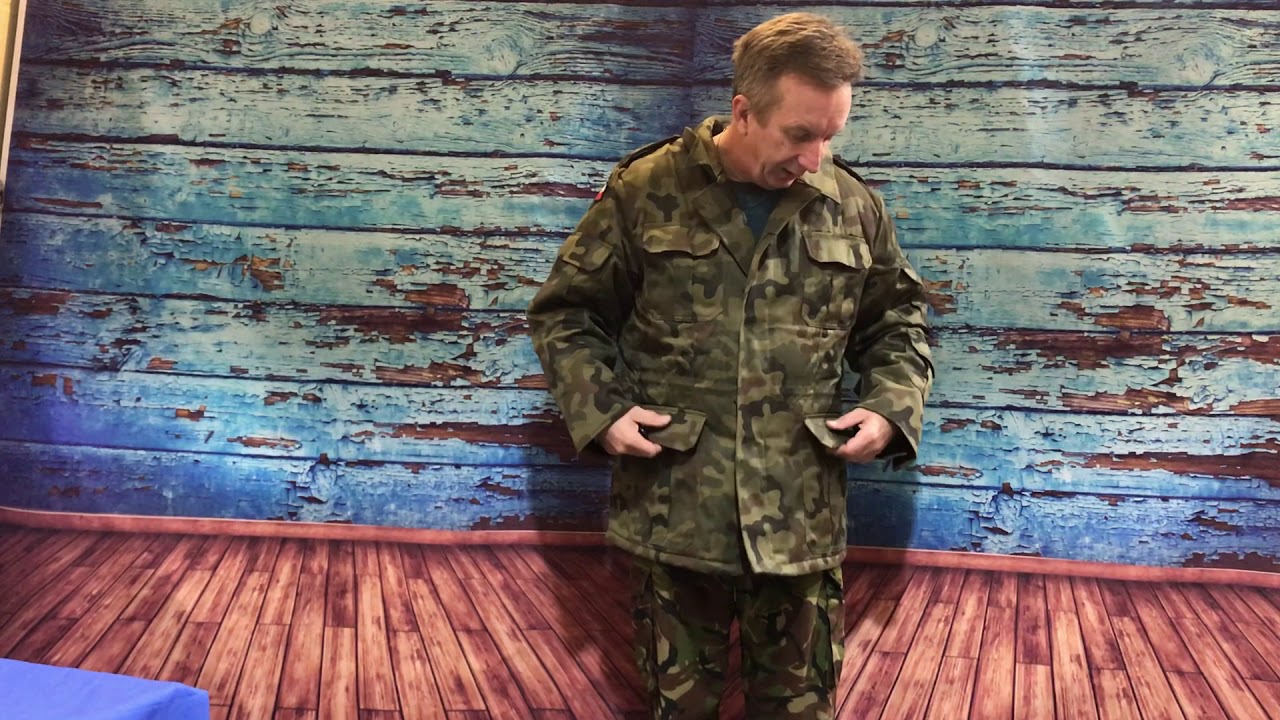 Polish army surplus camouflage parka