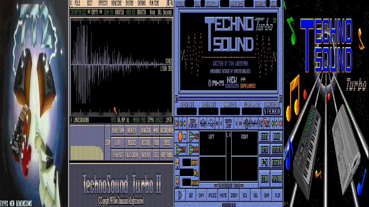 AMIGA TechnoSound Turbo II 2 v3 2 v3 52 TECHNO SOUND 1993 New Dimensions TRYING TWO UTILITY TOOL VER