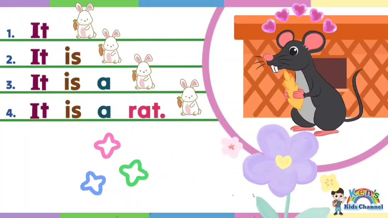Learn to Read Sentences for Kids | English Reading Lesson for Nursery and Kindergarten 