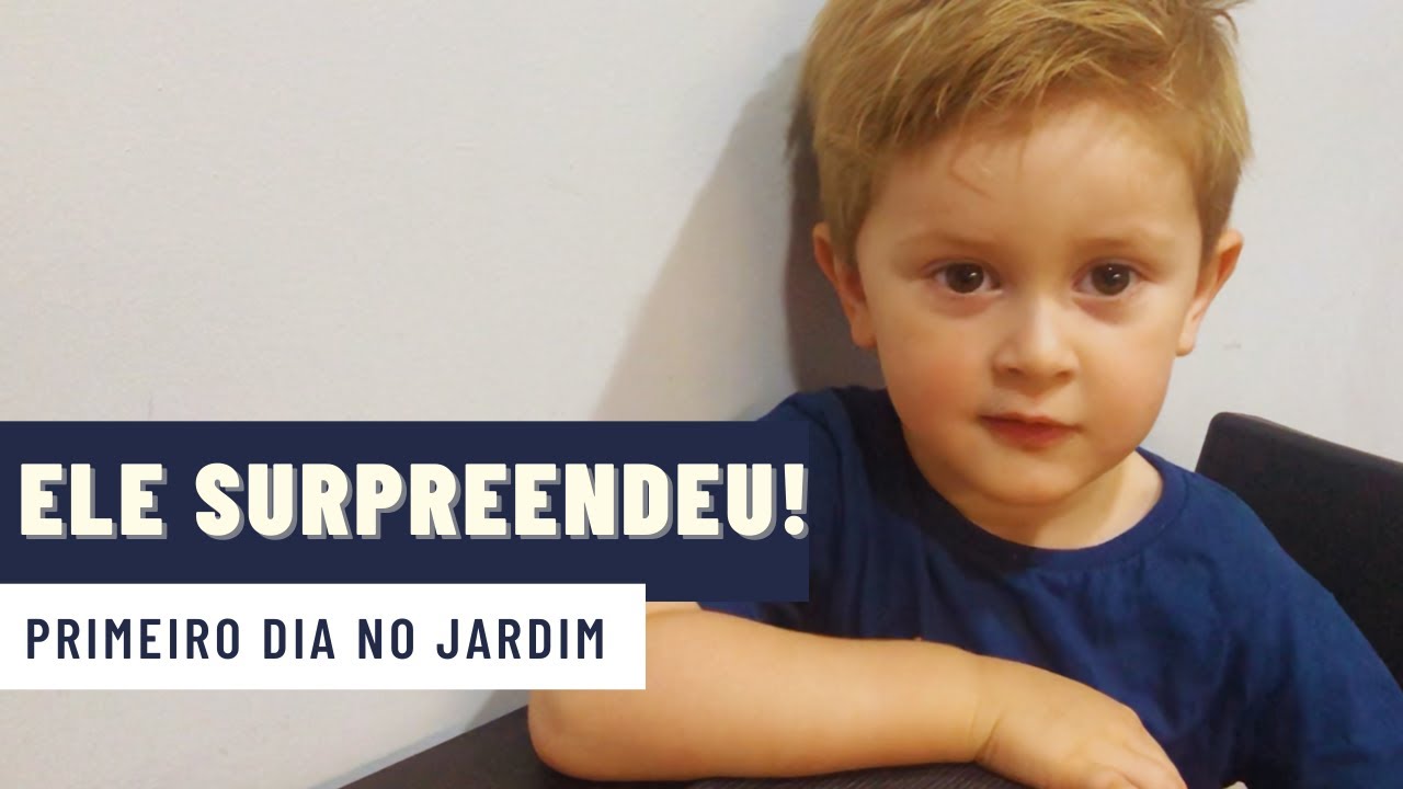 Primeiro dia do Bê no Jardim em Portugal.
