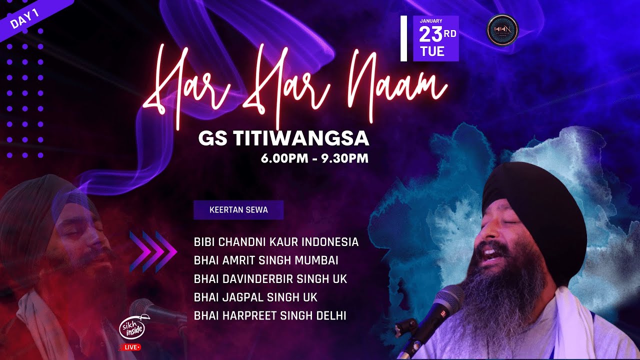LIVE: Har Har Naam Semagam '24 | Gurdwara Sahib Titiwangsa | Day 1