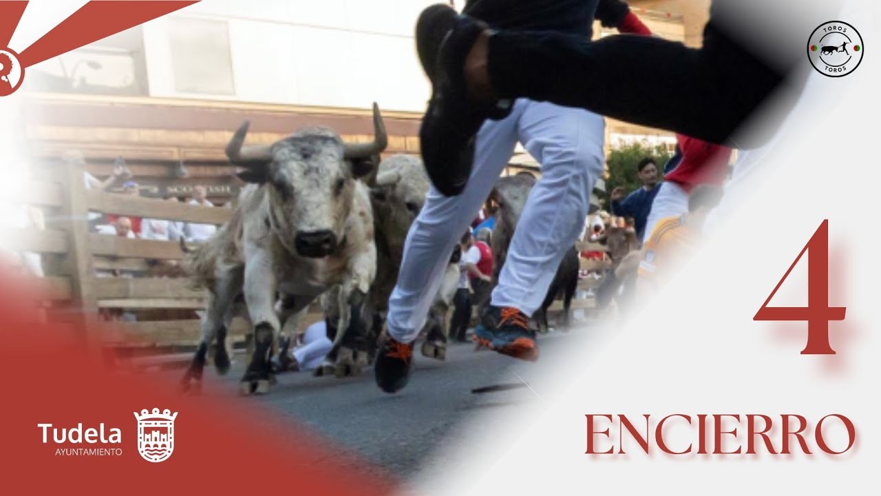 CUARTO ENCIERRO de Tudela 2025 | Toros de Toropasión