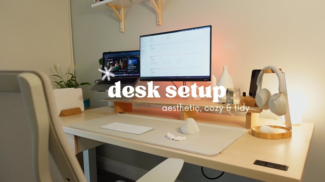 Desk Setup of a Medical Student | Aesthetic, Cozy & Tidy