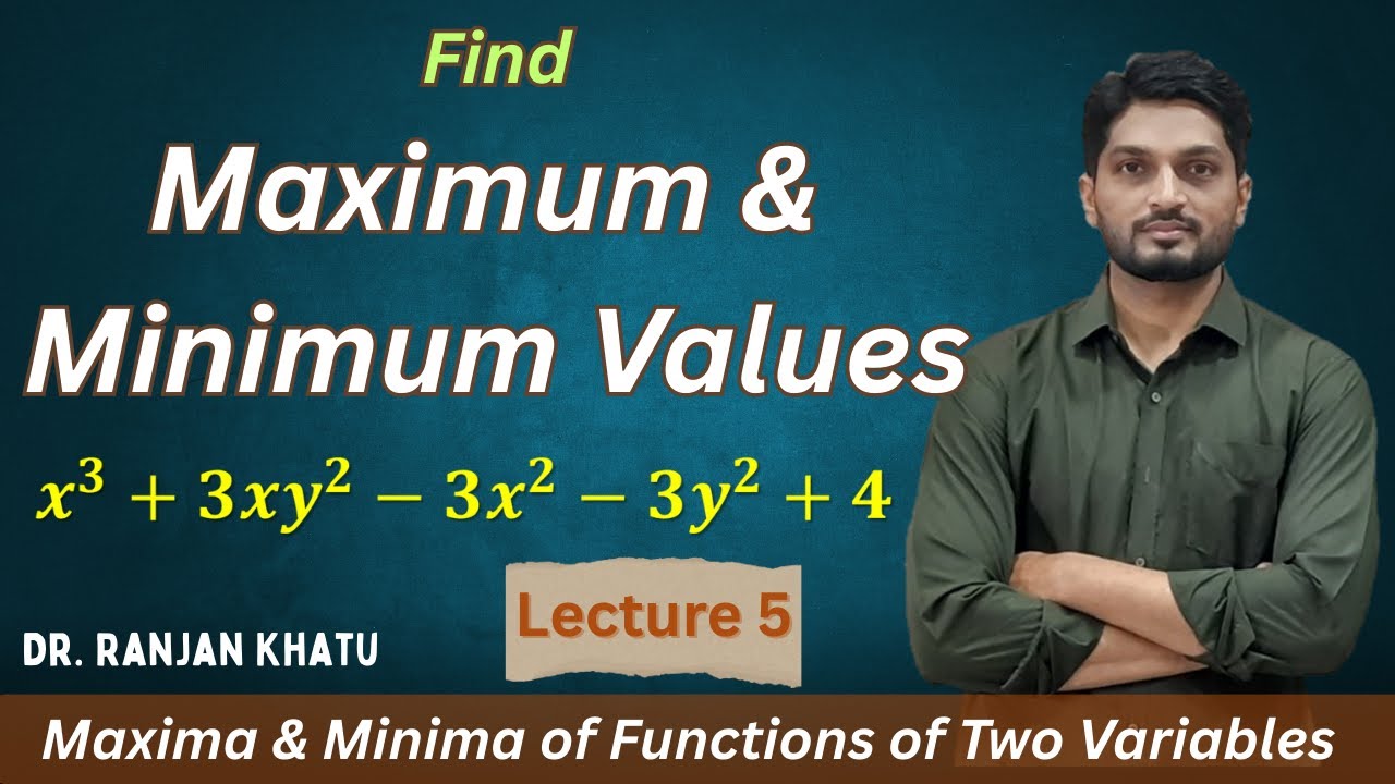 Finding Maximum and Minimum Values | Maxima & Minima | L5  ⁨@ranjankhatu⁩