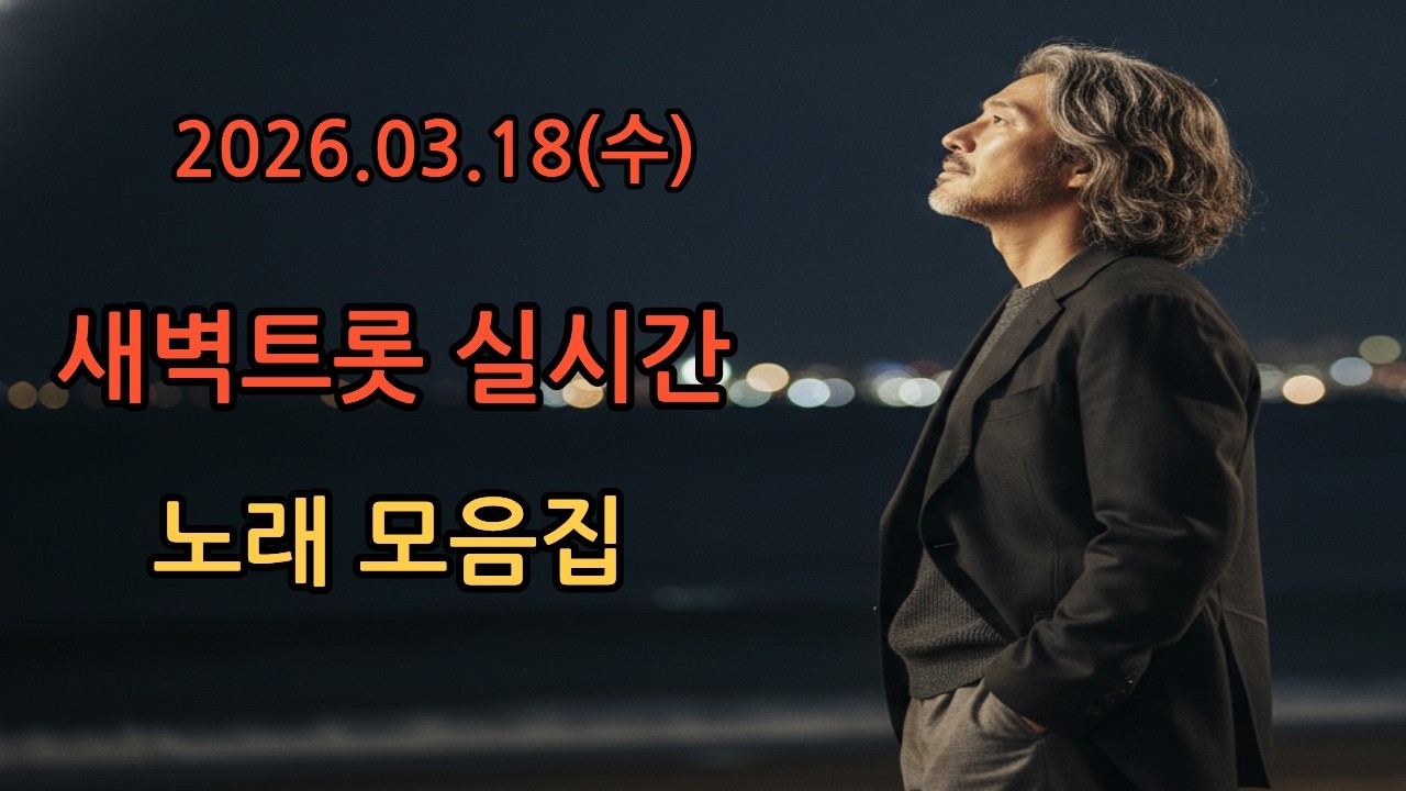 [🎵새벽트롯 실시간🎵] 26.03.18(수) 오늘도 좋은 하루 보내세요  #트로트 #트롯 #7080