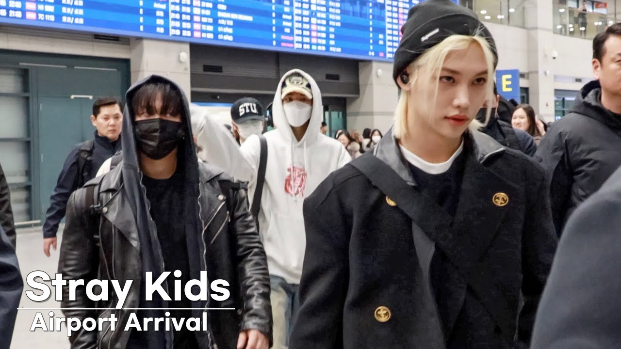 스트레이키즈(Stray Kids) 카리스마 넘쳐 | Stray Kids Airport Arrival [4K]