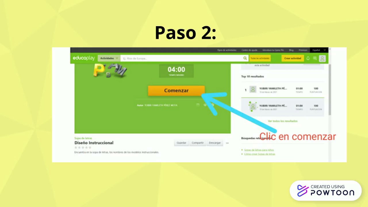 Cómo compartir el enlace de educaplay