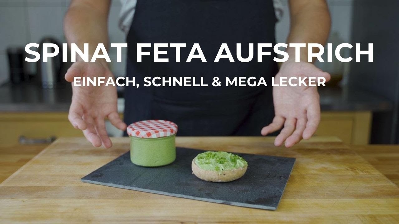 Spinat Feta Aufstrich - einfach, schnell & mega lecker