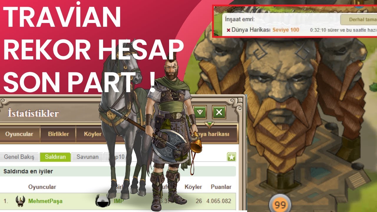 TRAVİAN SALDIRI REKORU! WOW 100. SEVİYE BASIMI ! RAPORLAR ! BEST OFF POİNT!